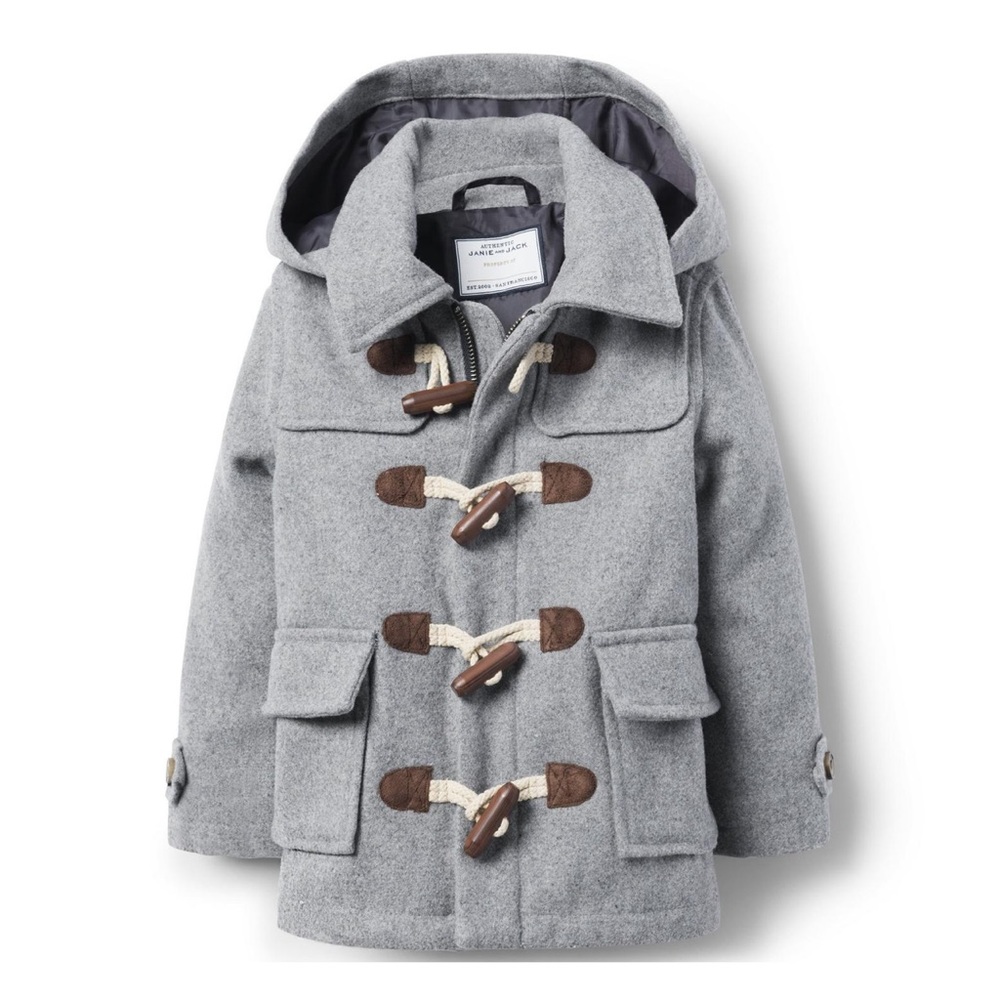 Janie and Jack Wool Toggle Coat- Size 3/4